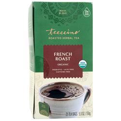 Teeccino Organic Roasted Herbal Tea French Roast 25 pckts