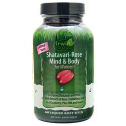 Irwin Naturals Shatavari-Rose Mind & Body for Women 60 sgels