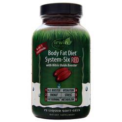 Irwin Naturals Body Fat Diet System-Six Red 72 sgels